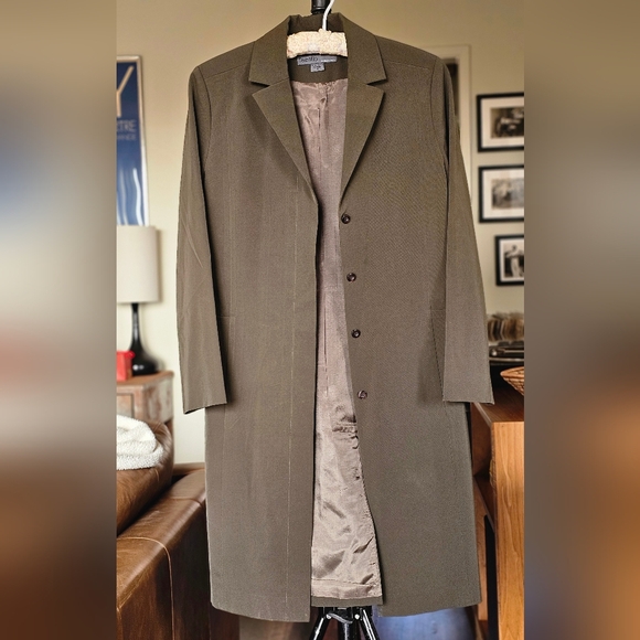 Teenflo Jackets & Blazers - Contemporary Trench Jacket Women's Olive Green